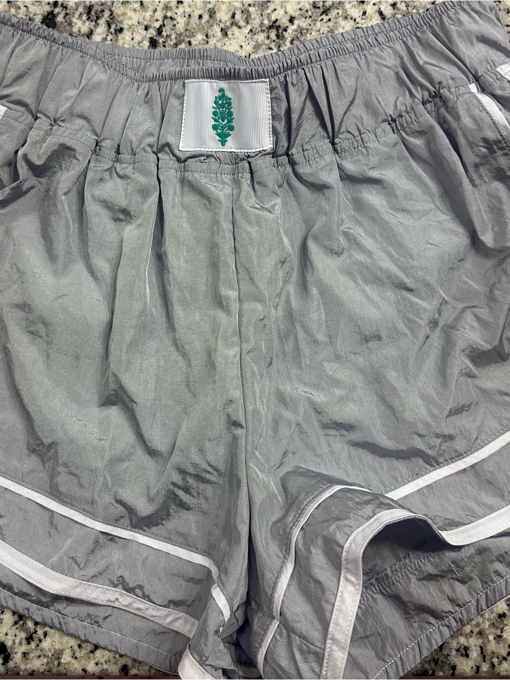 FP Movement by Free People Gray Athletic Shorts with White Trim NWT